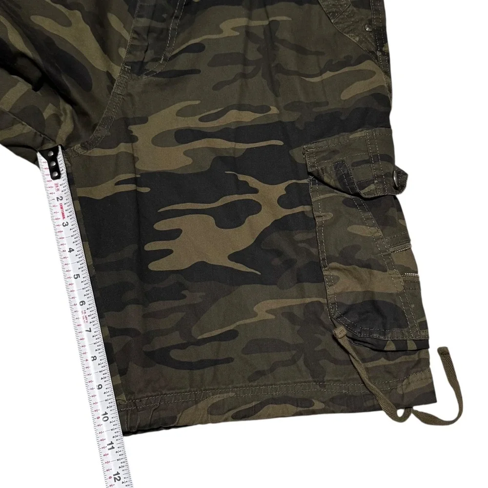 Colours Alexander Julian Camouflage Baggy Cotton Cargo Shorts Men's 34 (Fits 37)